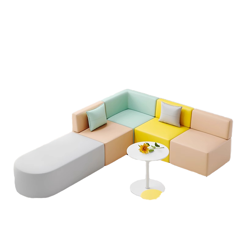 Office X Furniture - X*-クリエイティブコンバインドコーナーセットオフィスソファ合成皮革モダンホームオフィスリビングルーム家具