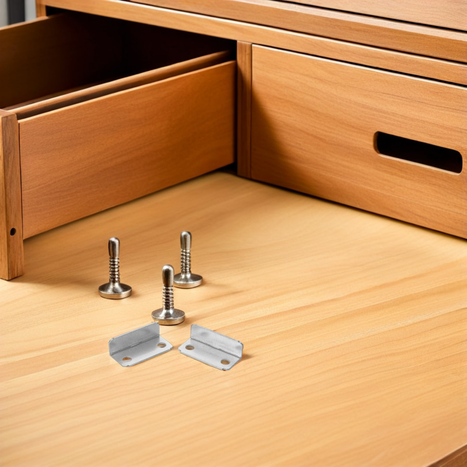 Office Furniture Repair - 200 個引き出しロックストライクプレート金属直角キャビネットロックプレートホームオフィス家具修理交換部品