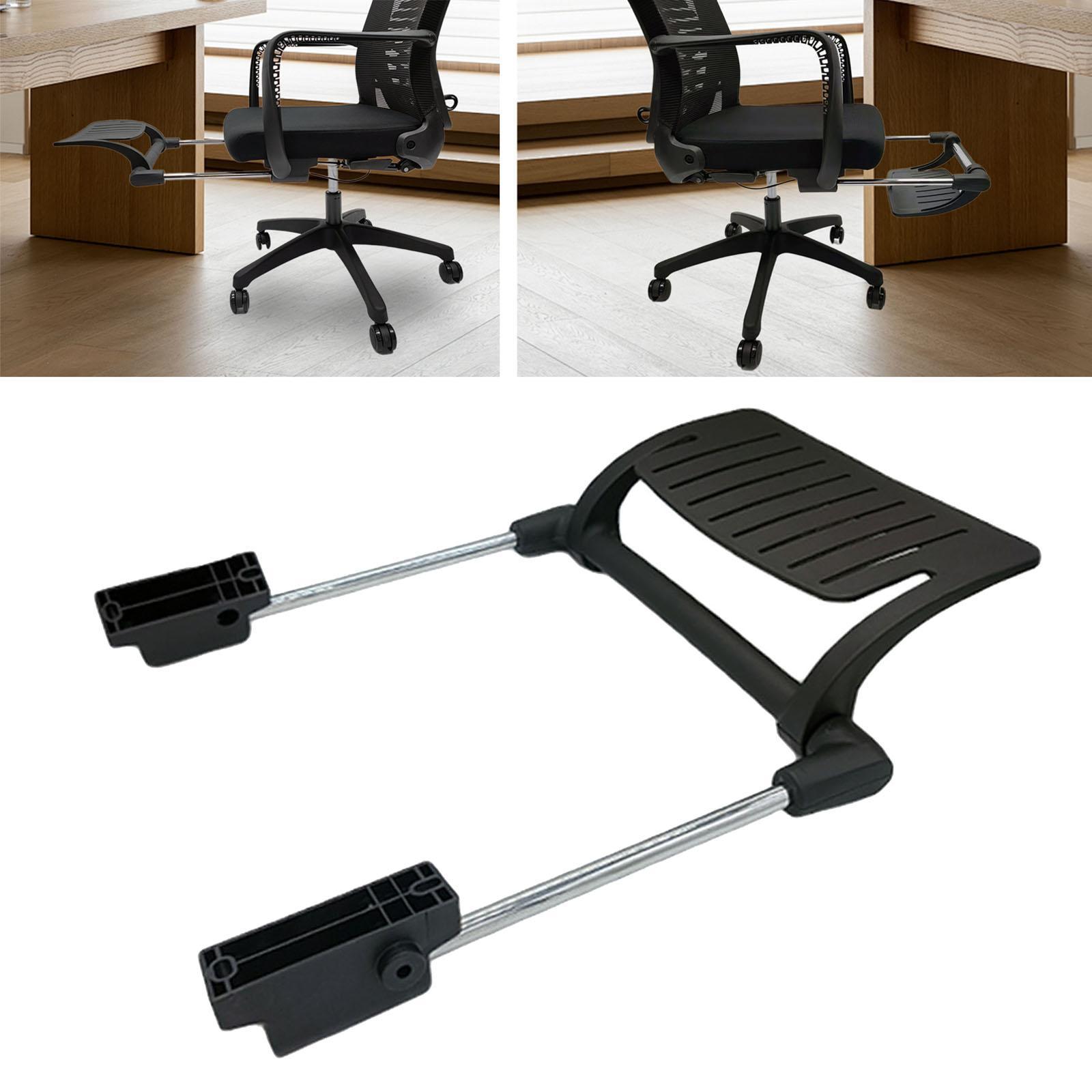 Office Furniture Plan - オフィスチェアスライド式フットペダル人間工学に基づいたフットレストメッシュチェアアクセサリー調整可能簡単設置大人のワークスペース向け