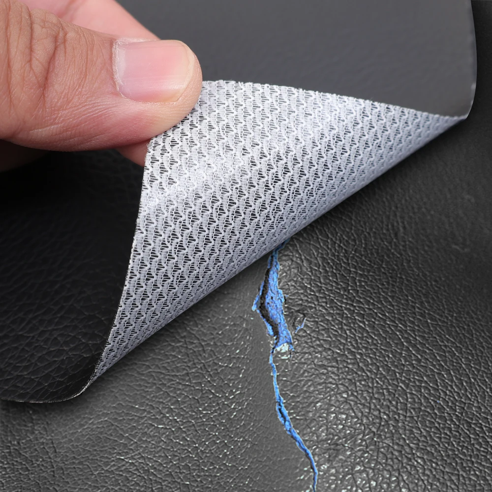 Office Furniture Repair - 家具、ソファ、カーシート、オフィスチェア、ハンドバッグ、カウチの傷補修用、自己粘着レザー補修パッチ、防水ステッカーキット