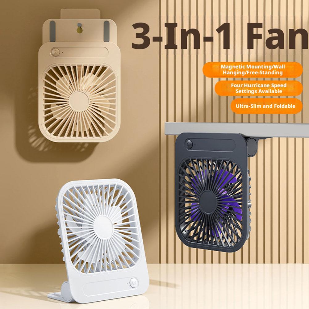 超薄型磁気冷却ファンテーブルデスクファン USB 充電式壁掛 - Office Furniture Installation のレビューと価格