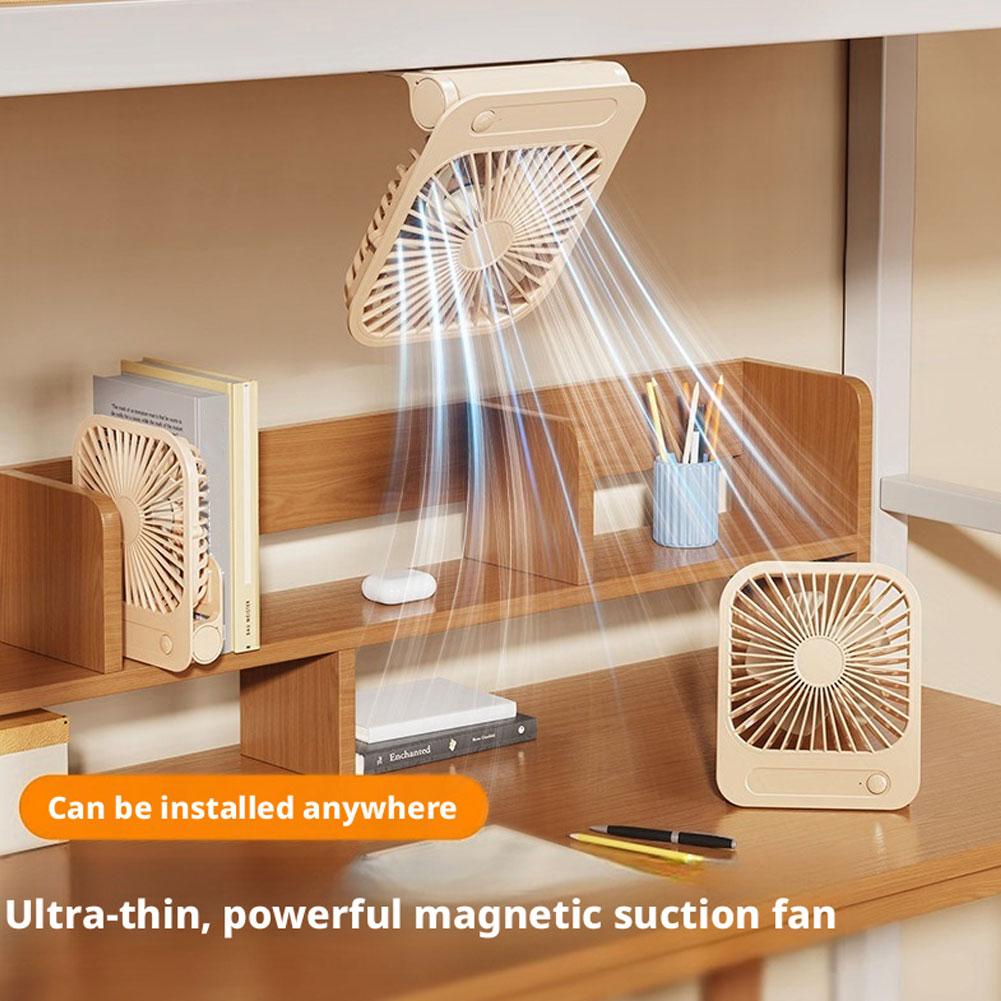 超薄型磁気冷却ファンテーブルデスクファン USB 充電式壁掛 - Office Furniture Installation のレビューと価格