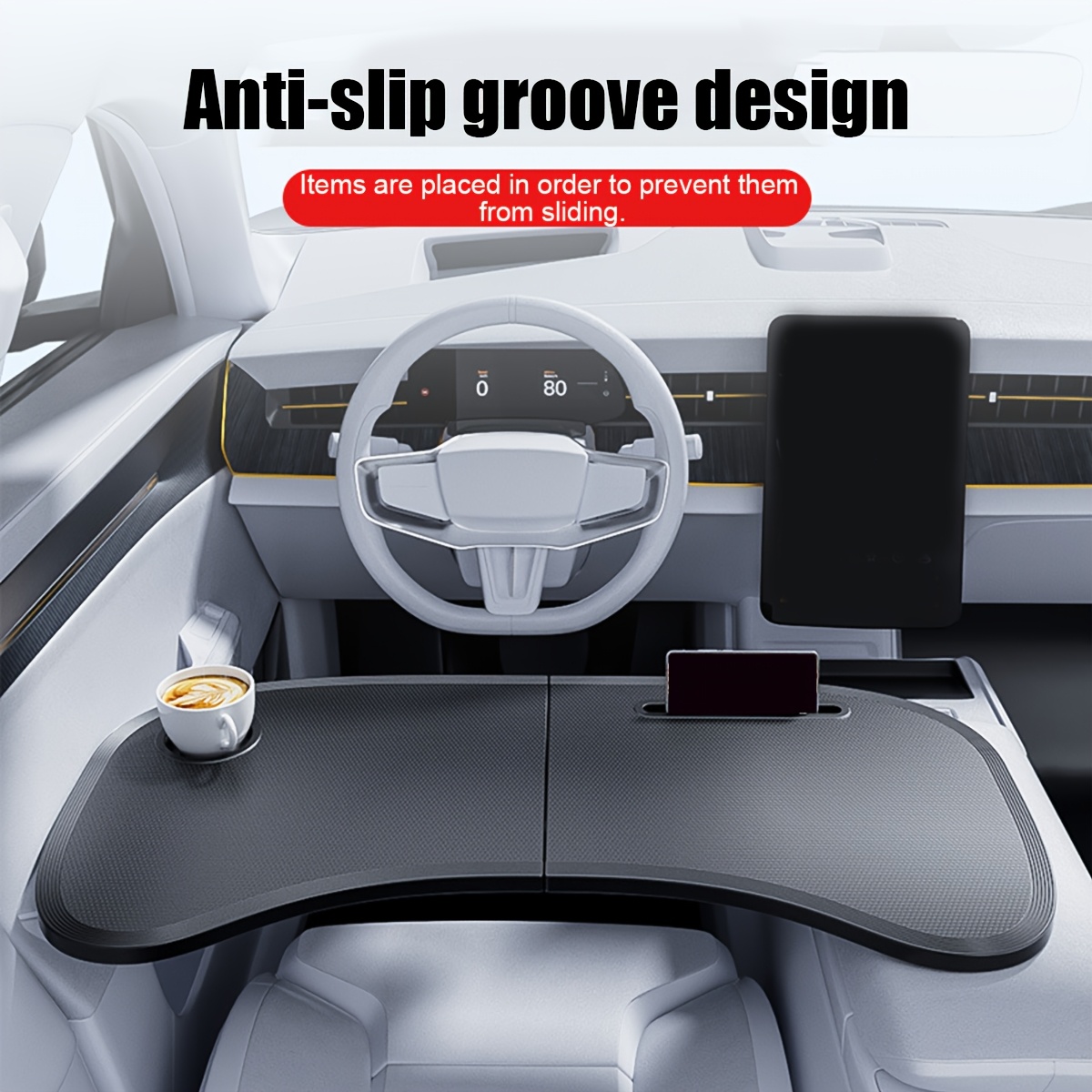 1 個車用折りたたみ式ステアリングホイールテーブル車用収納テ - Office Furniture Installation のレビューと価格