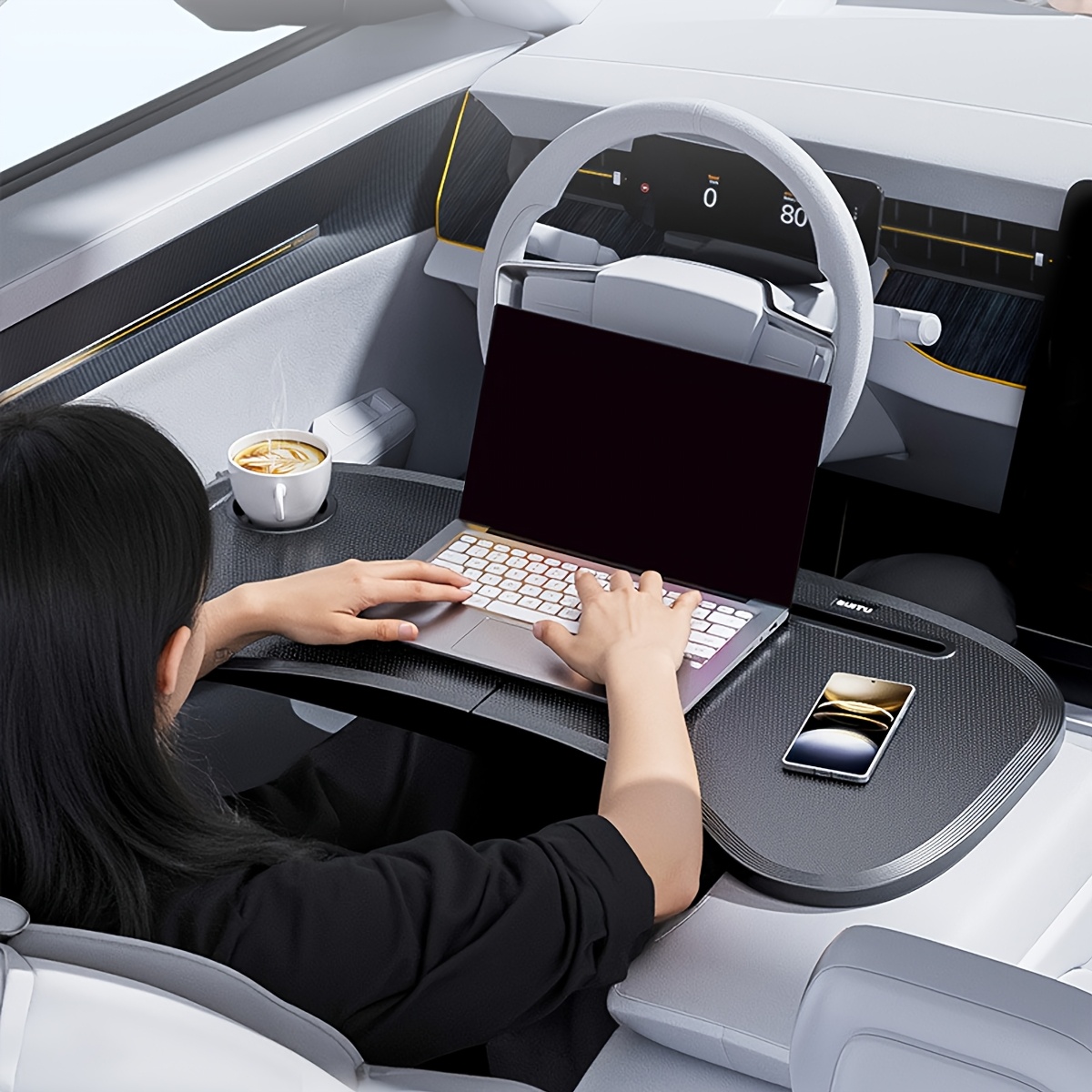 1 個車用折りたたみ式ステアリングホイールテーブル車用収納テ - Office Furniture Installation のレビューと価格